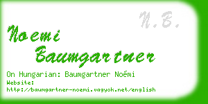 noemi baumgartner business card