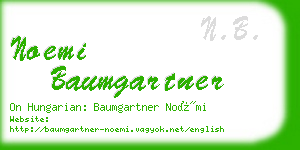noemi baumgartner business card